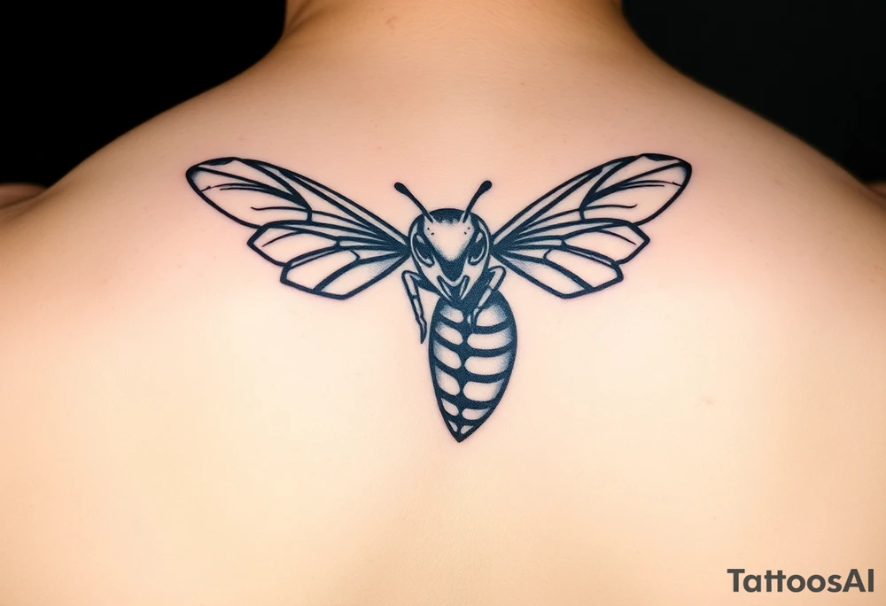 Fierce Hornet flying tattoo idea