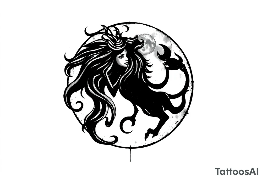 clef,
Zodiac sign Aquarius with ascendant Taurus and Scorpio in the moon tattoo idea