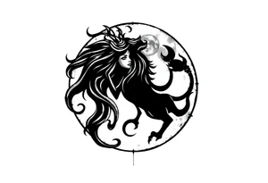 clef,
Zodiac sign Aquarius with ascendant Taurus and Scorpio in the moon tattoo idea