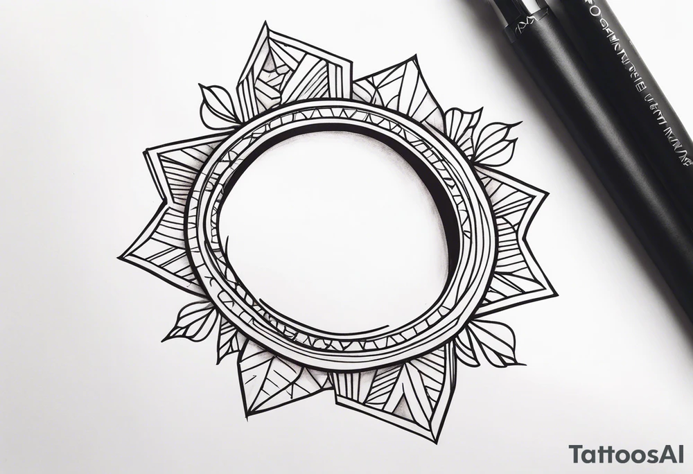 Wrist bracelet tattoo idea