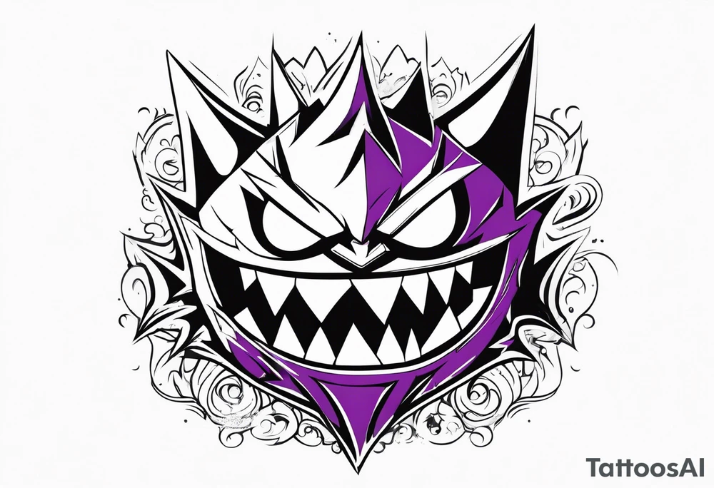 Gengar as Ichigo Kurosaki Vasto Lorde 
Hollow form tattoo idea