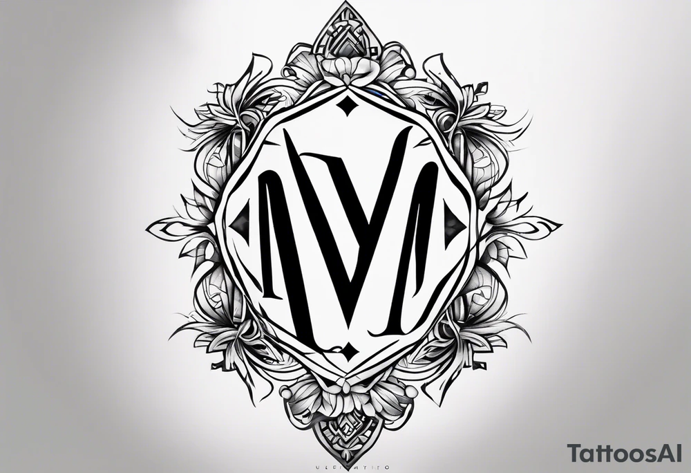 I need a tattoo and it has the letters M, Z, V, M, these are the letters that my children's and husband's names start with. something original tattoo idea