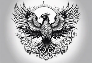 a phoenix symbolizing rebirth tattoo idea