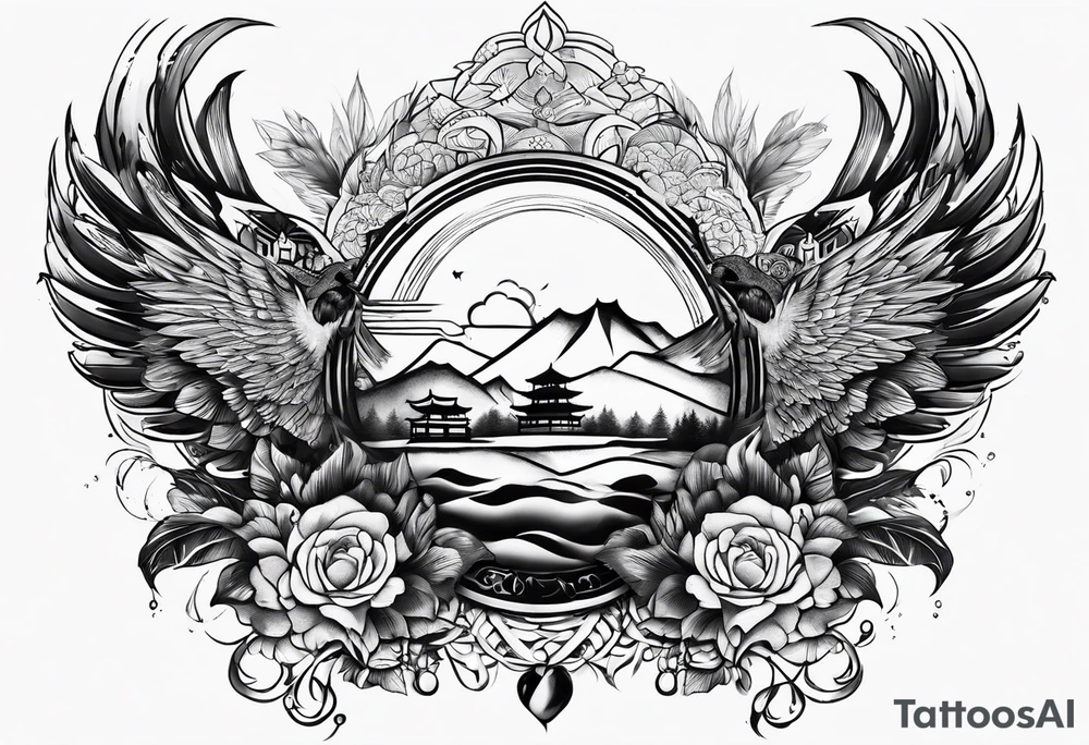 wisdom growth forgiveness loyalty enlightenment love respect tattoo idea