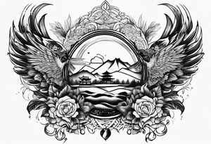 wisdom growth forgiveness loyalty enlightenment love respect tattoo idea