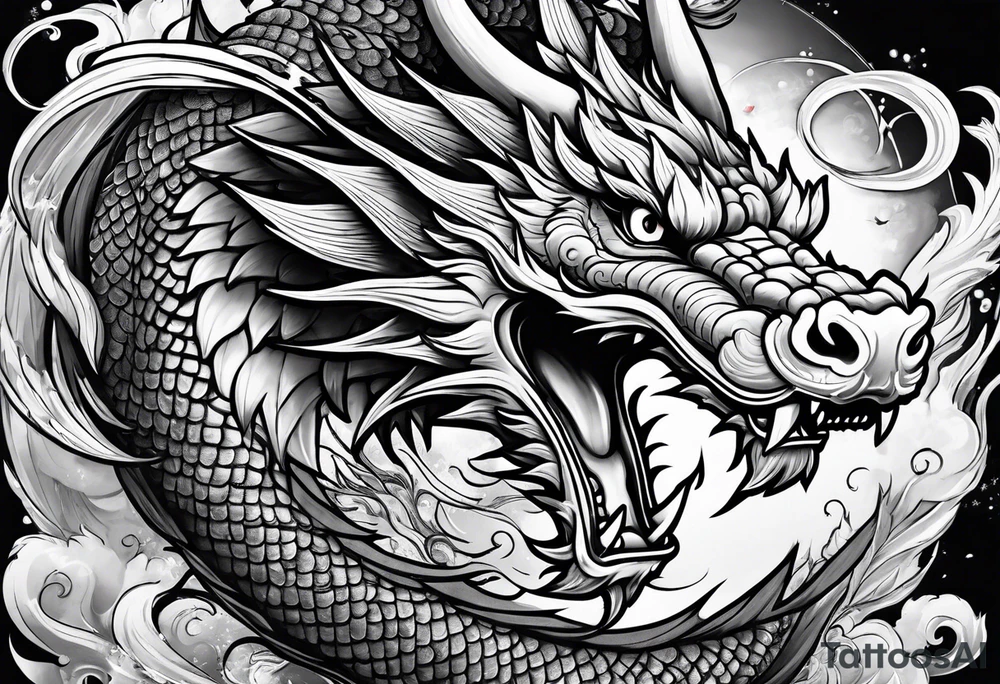 Japanese dragon tattoo idea