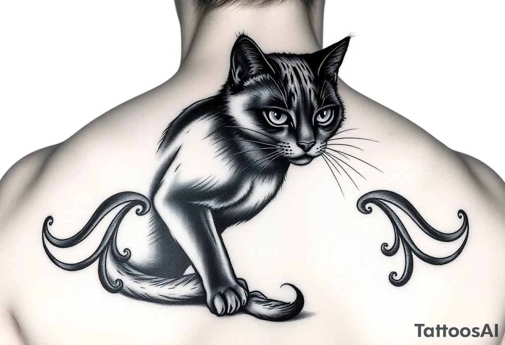 Black Cat tattoo idea