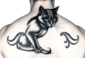 Black Cat tattoo idea