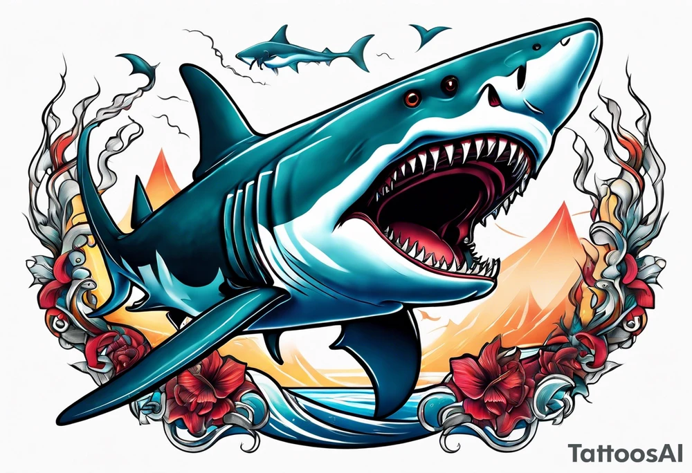 Megalodon tattoo idea