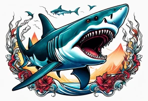 Megalodon tattoo idea