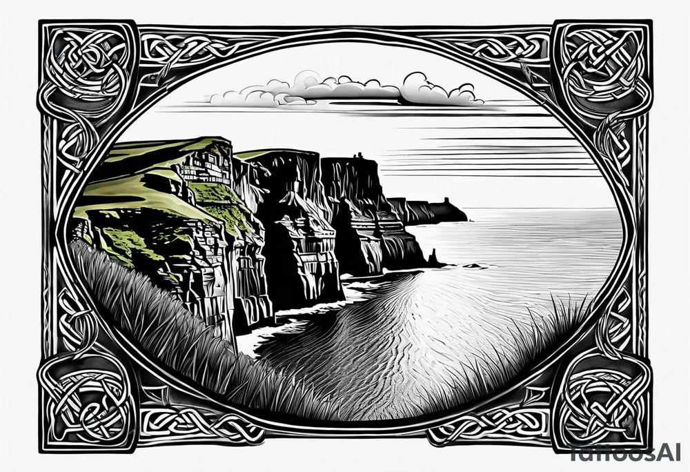 Celtic. Irish. Cliffs of Moher tattoo idea