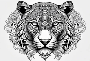 aztec jaguar tattoo idea
