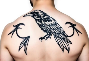 crow tribal tattoo idea