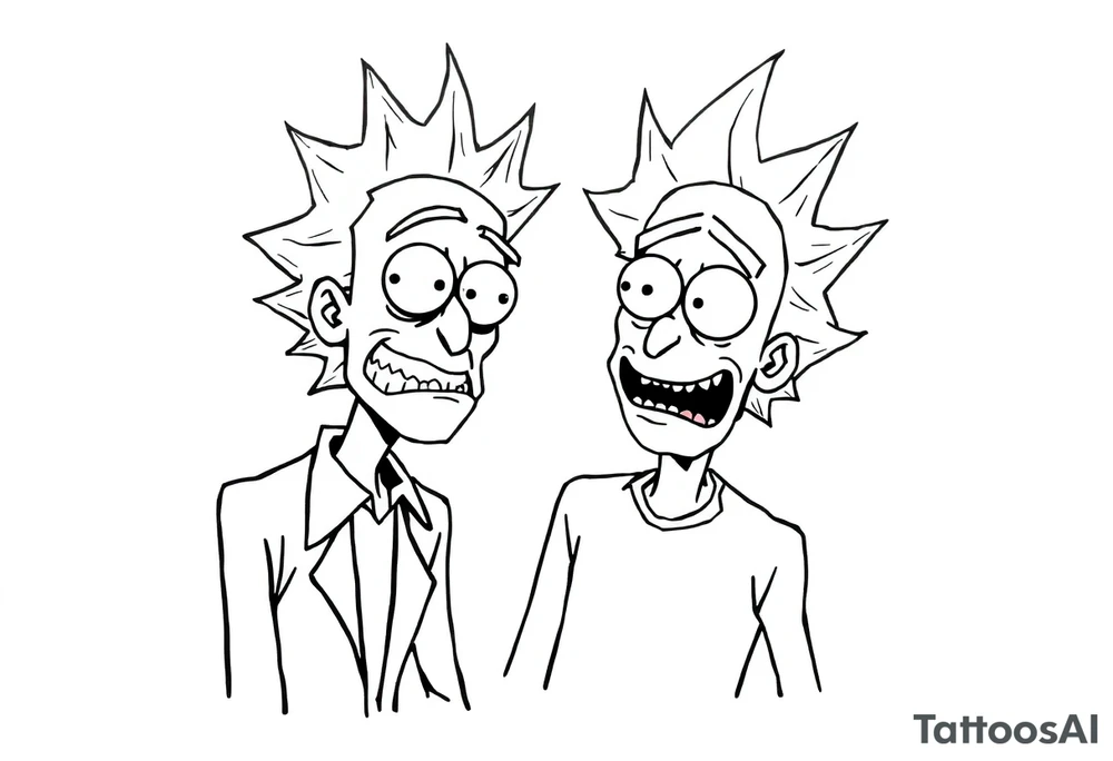 rick et morty tattoo idea