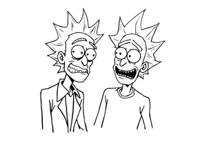 rick et morty tattoo idea