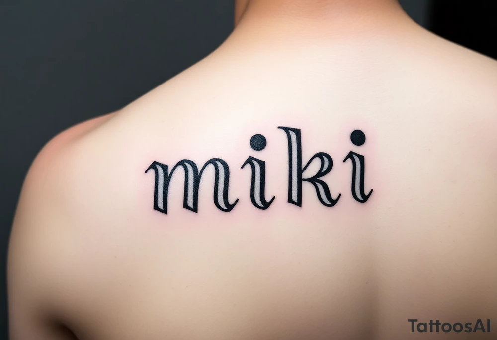 miki tattoo idea