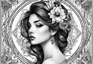 Segno zodiacale cancro con numero 69 tattoo idea