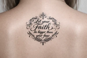 Let your faith be bigger than saying tattoo idea