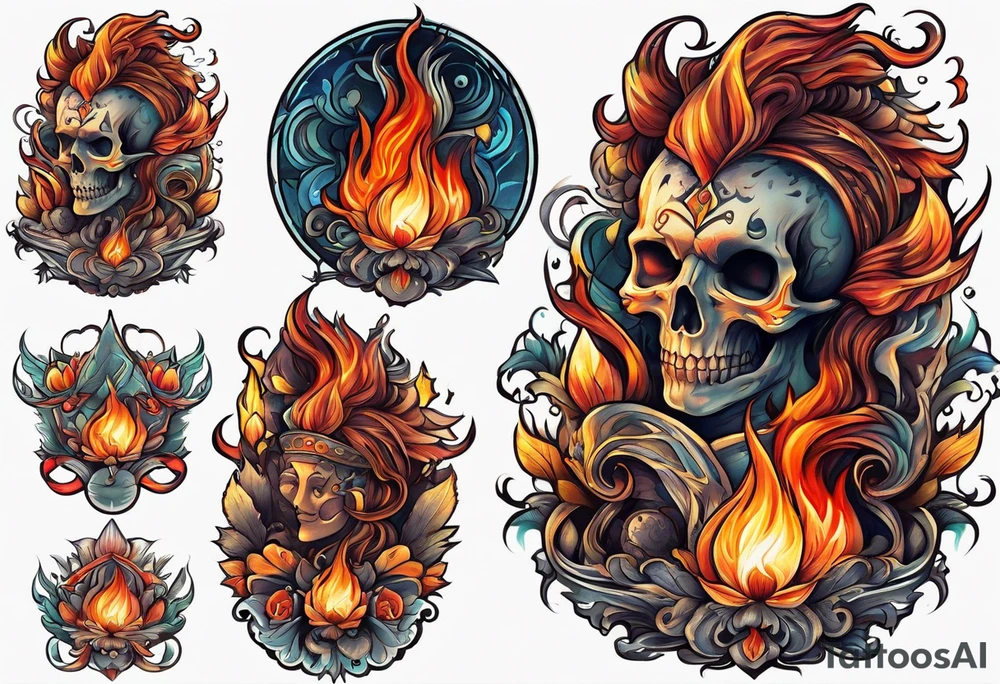 Fire tattoo idea
