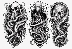long tattoo for forearm on lovecraft them
add tentacle tattoo idea