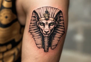 egyptian theme animals tattoo idea