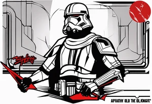 From the video game Star Wars: Knights of the Old Republic 2, “apathy is death” with Sion tattoo idea