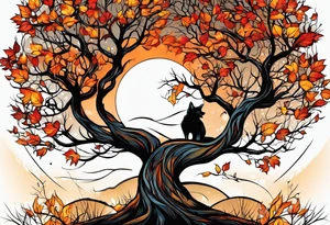 If you feel like you are losing everything, remember tress lose their leaves every year, yet they still stand tall and wait for better days to come. tattoo idea