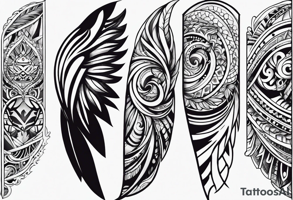 forearm tattoo
tribal wing tattoo idea