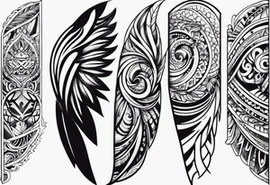 forearm tattoo
tribal wing tattoo idea