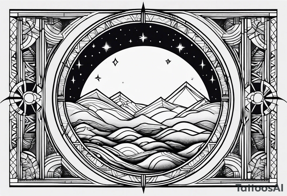 sacred moon tattoo idea