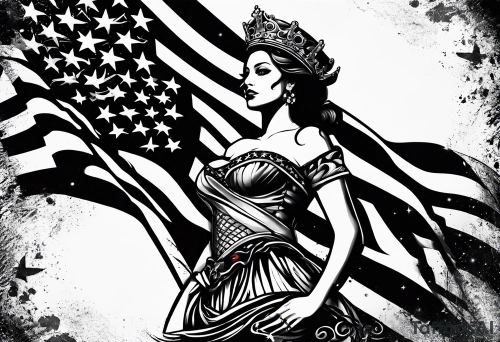 English flag skinner name tattoo idea