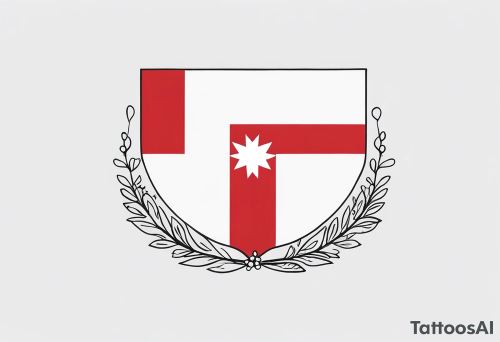 Georgia country flag tattoo idea