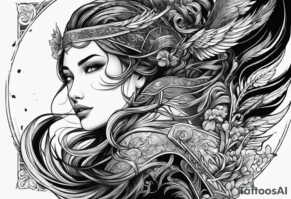 An adventure to live, battle to fight, beauty to love tattoo idea