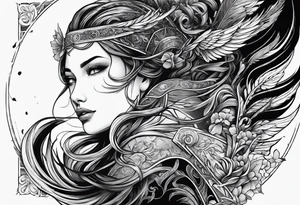 An adventure to live, battle to fight, beauty to love tattoo idea