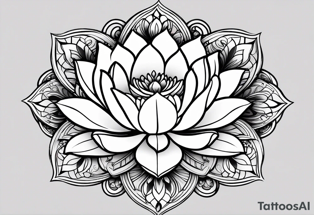 Mandala Lotus tattoo idea
