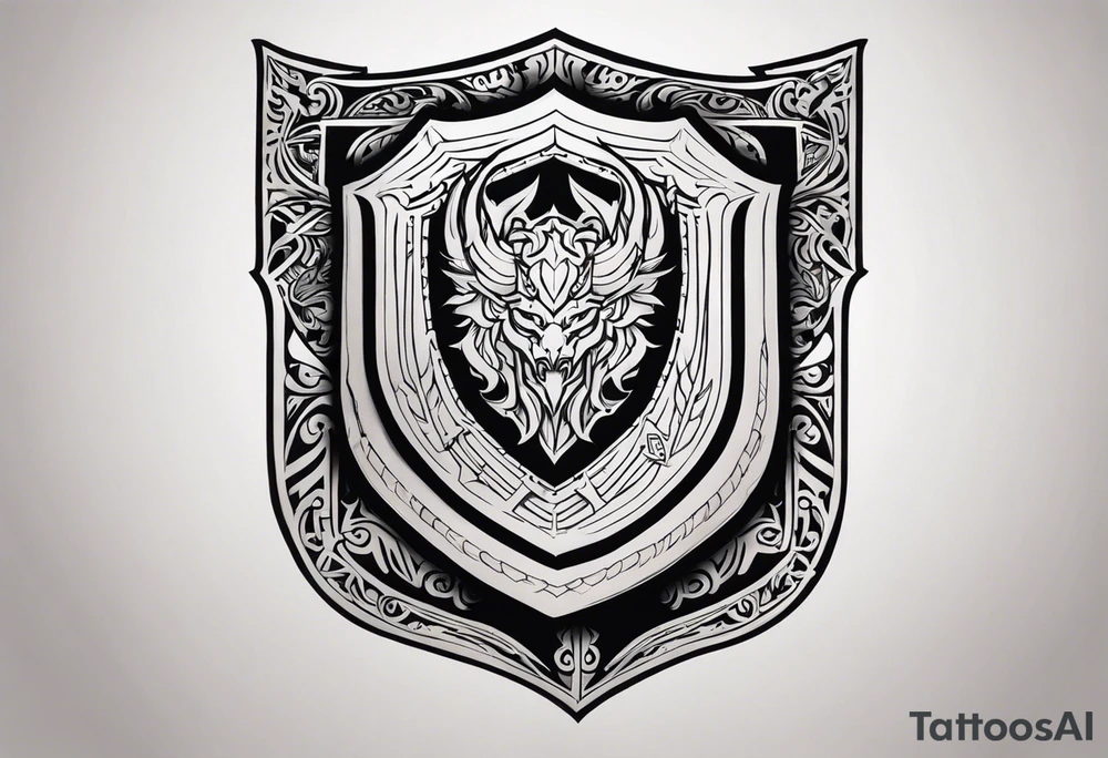 Valhalla shield tattoo idea