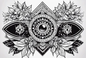 Hippie and hood tattoo idea