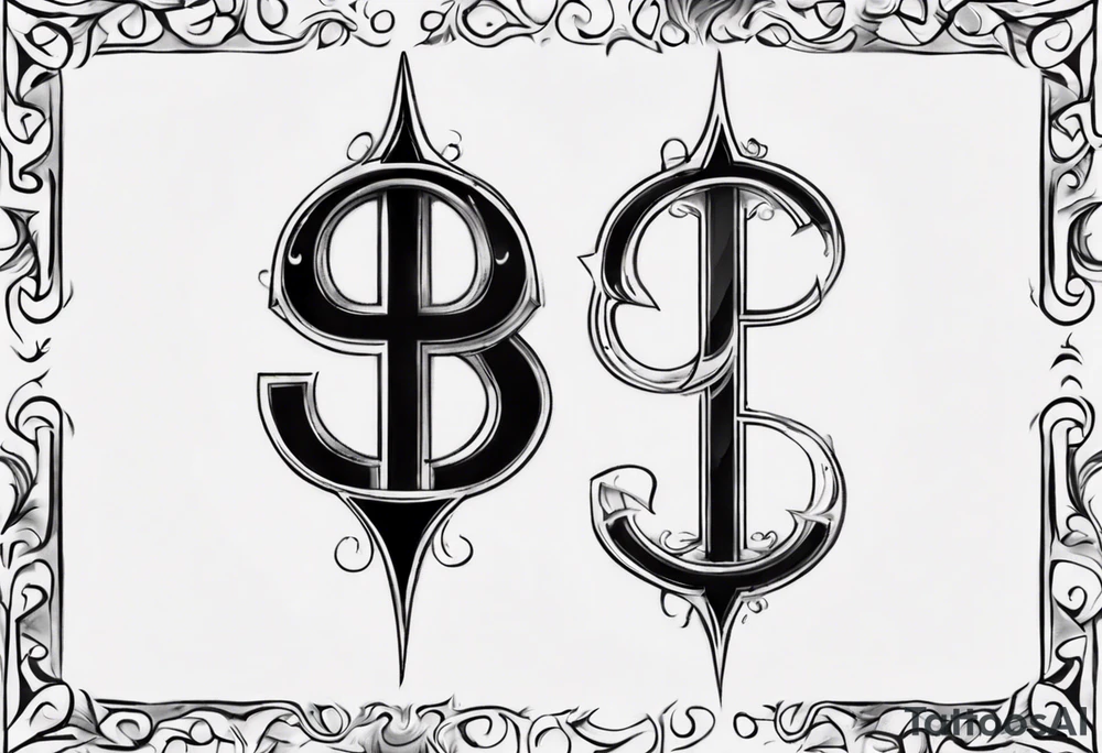 number 9 right side up and upside down connected tattoo black and grey on inside forearm 9:16 aspect ratio tattoo idea