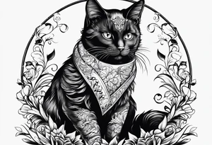 blackcat tattoo idea