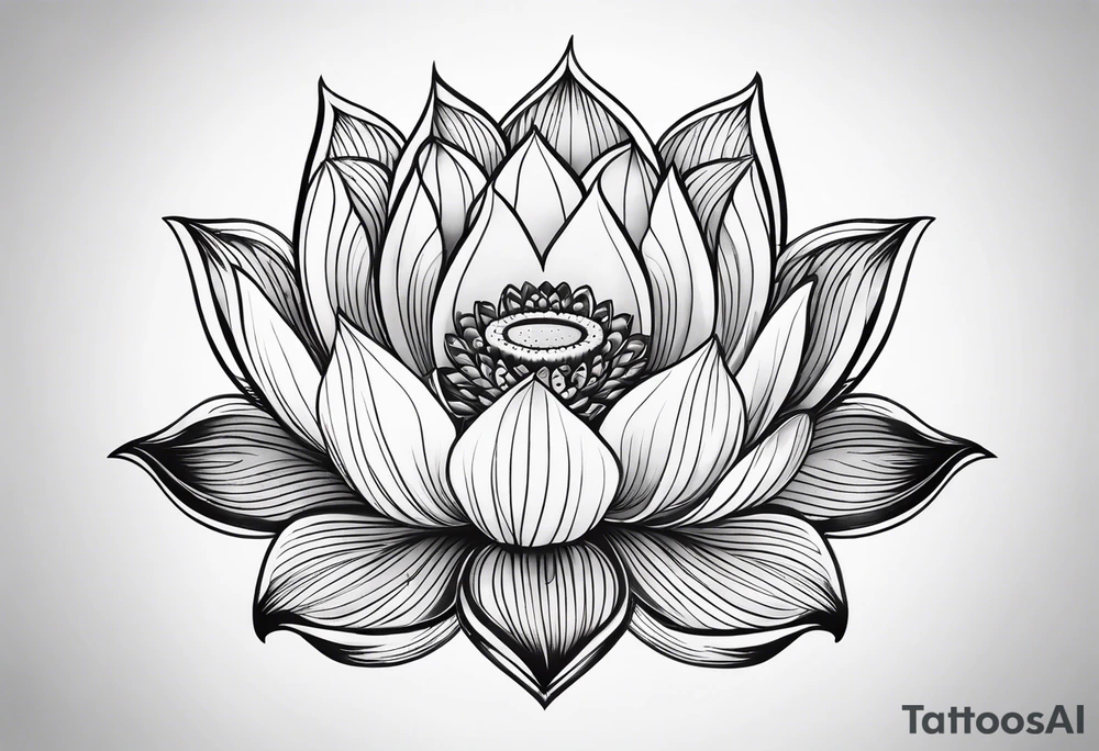 Lotus flower tattoo idea