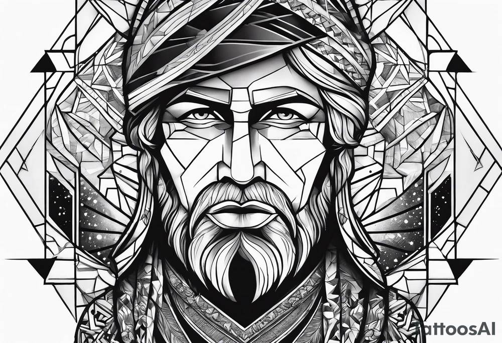 god give a force to a broken man tattoo idea
