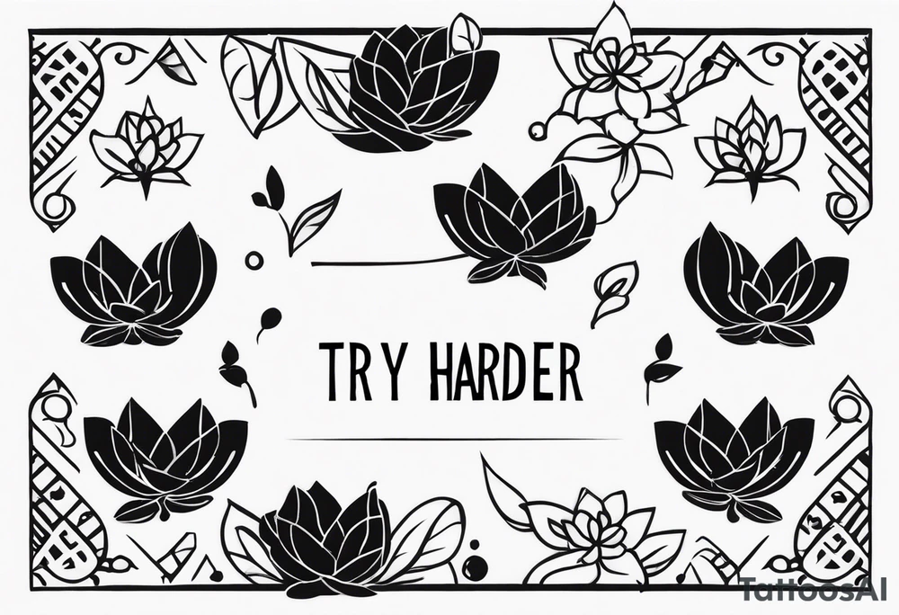 “Try harder” in another language  for a finger tattoo tattoo idea