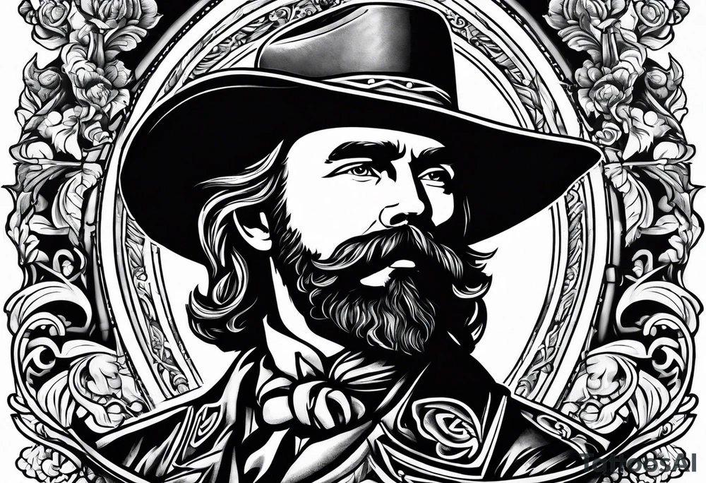 Nathan Bedford Forrest smoking cigarette tattoo idea