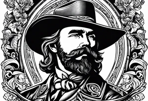 Nathan Bedford Forrest smoking cigarette tattoo idea