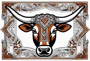 Texas longhorns and A&M Aggies tattoo idea