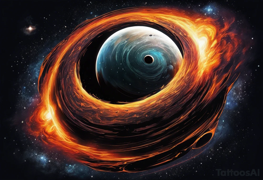 Gargantua black hole tattoo idea