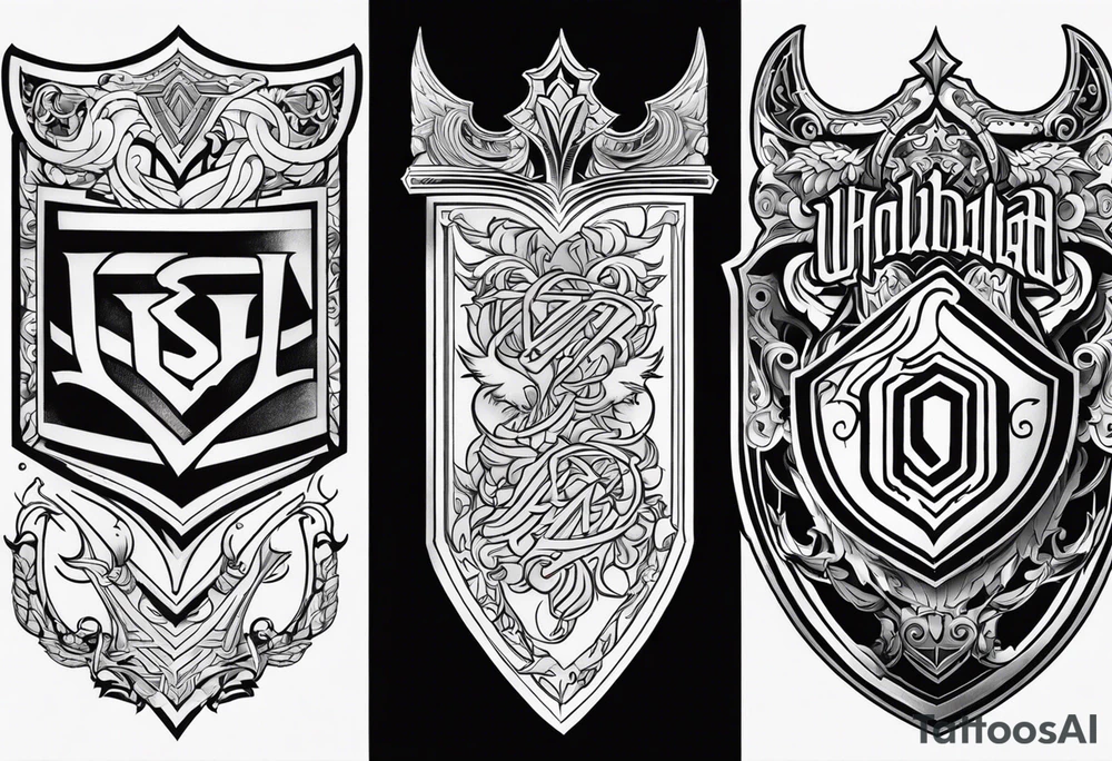 Valhalla sheild tattoo idea
