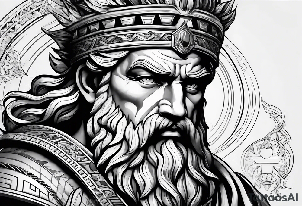 Greek Zeus tattoo idea