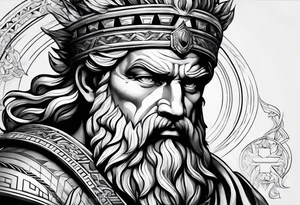 Greek Zeus tattoo idea