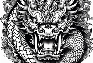 Kaido in dragon form tattoo idea